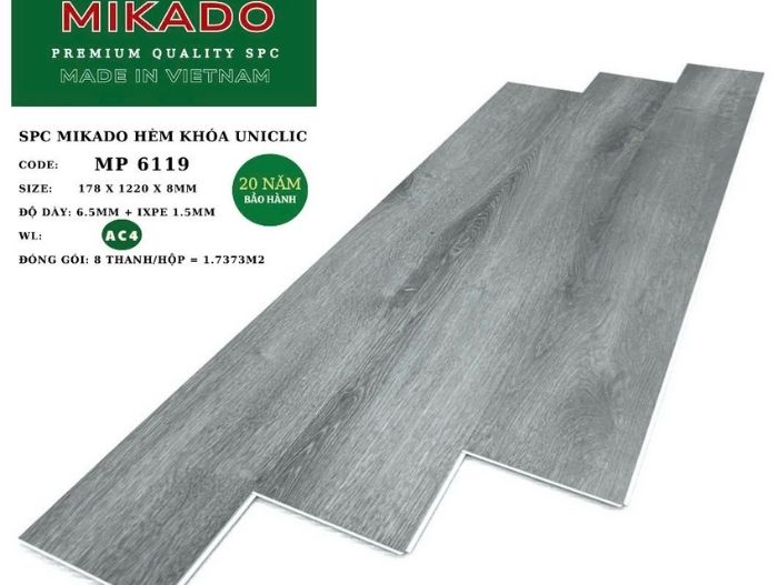 Sàn nhựa giả gỗ 8mm MP 6119